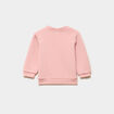 Lot 2 sweats &eacute;paules boutonn&eacute;es rose poudr&eacute;e b&eacute;b&eacute; fille