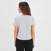 T-shirt pyjama manches courtes coton gris clair femme