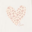 Ensemble pyjama pantalon t-shirt coton blanc fille