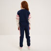 Ensemble jogging sweat et pantalon coton bleu marine fille