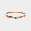 Ceinture avec boucle ronde couleur bronze femme