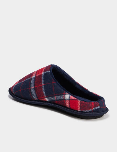 Chaussons mules rouge homme
