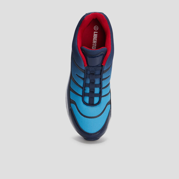 baskets running lacets elastiquees bleu garcon Baskets running lacets élastiquées bleu garçon