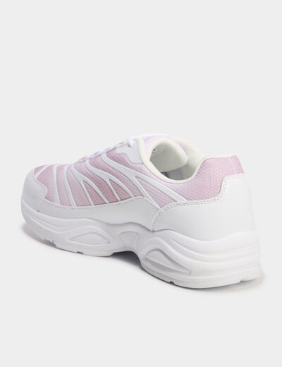 Baskets running semelles bulles rose femme
