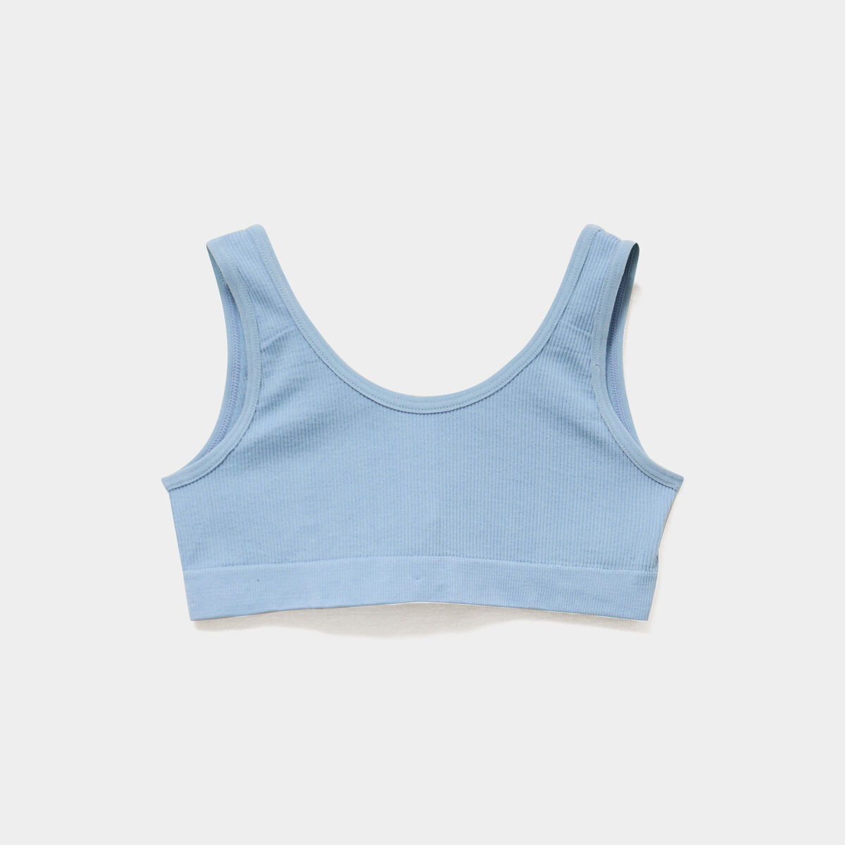 Lot 2 brassi&egrave;res bretelles larges bleu gris fille