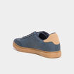 Tennis basses &agrave; lacets bleu marine homme