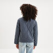 Blouson bomber matelass&eacute; gris femme
