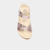 Sandales vernies &agrave; paillettes multicolore fille