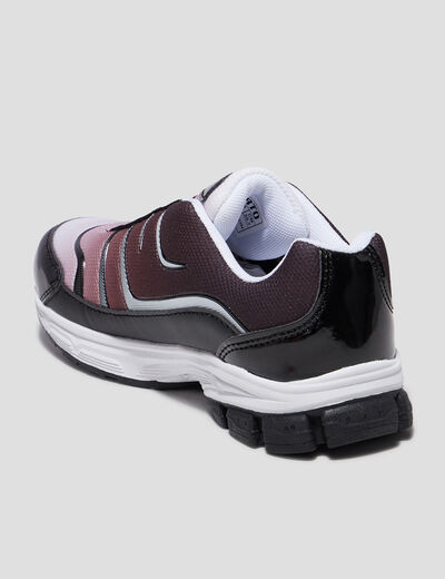 Baskets running lacets élastiquées multicolore garçon