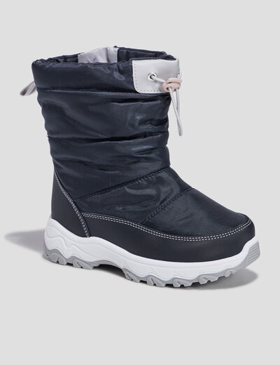 Bottes de neige bleu marine garçon