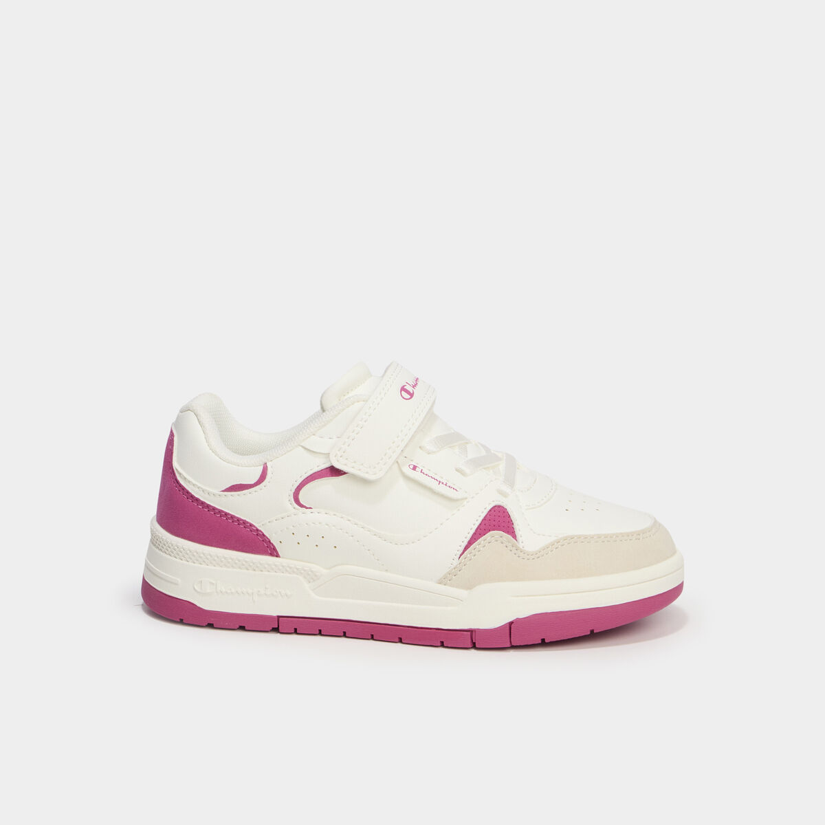 Tennis basses &agrave; scratchs Champion rose fushia fille
