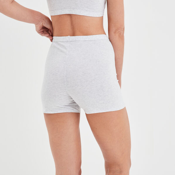 Cycliste en coton gris clair femme