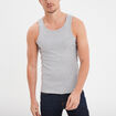 Débardeur coton bretelles larges gris homme