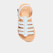 Sandales avec brides bleu ciel fille