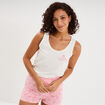 D&eacute;bardeur droit coton blanc femme