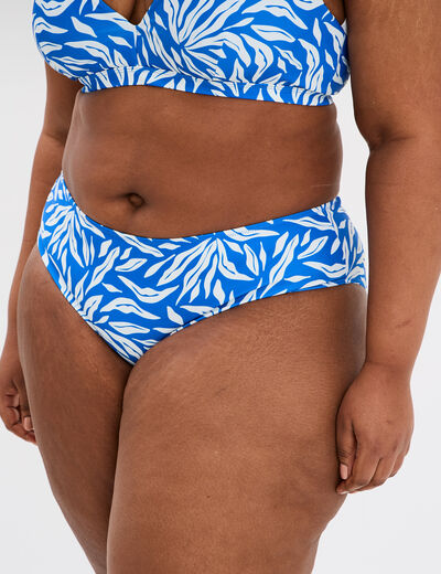 Bas de maillot de bain bleu femme grande taille