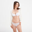 Shorty en dentelle blanc femme