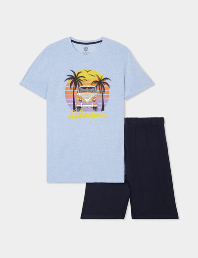 Ensemble pyjama Volkswagen bleu gris homme