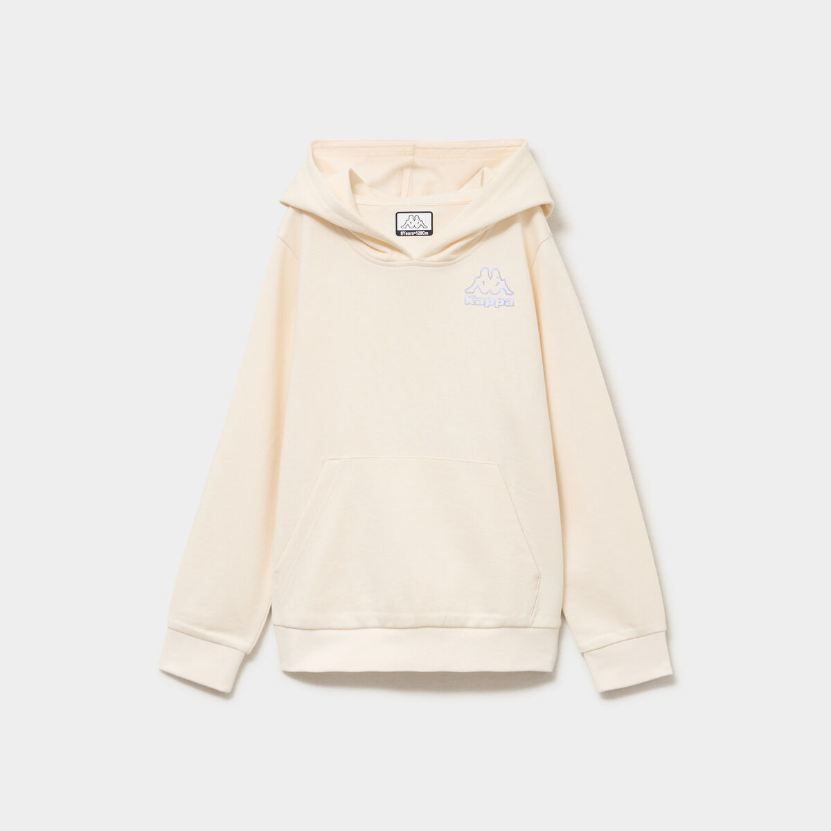 Sweat hoodie 1 poche Kappa ivoire fille
