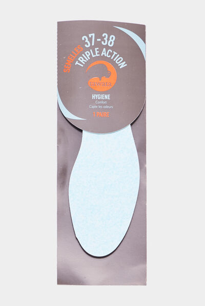 Semelles triple action Tawata bleu femme