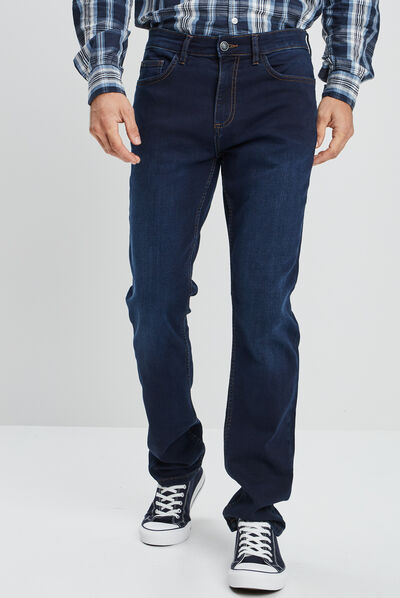 Jeans regular denim brut homme