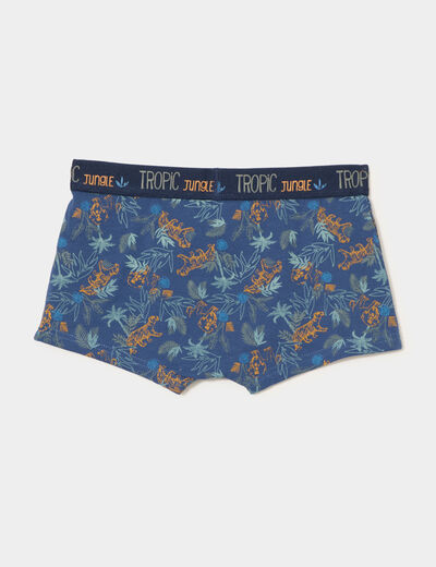 Lot 3 boxers coton bleu garçon