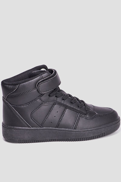 Baskets montantes Creeks Ktempete noir garçon