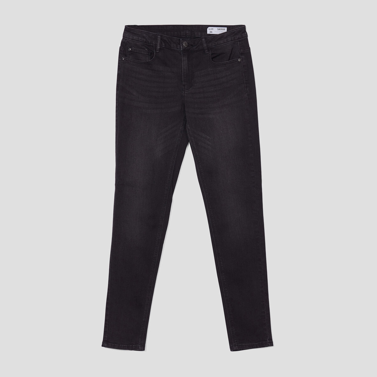 Jeans skinny taille standard noir femme