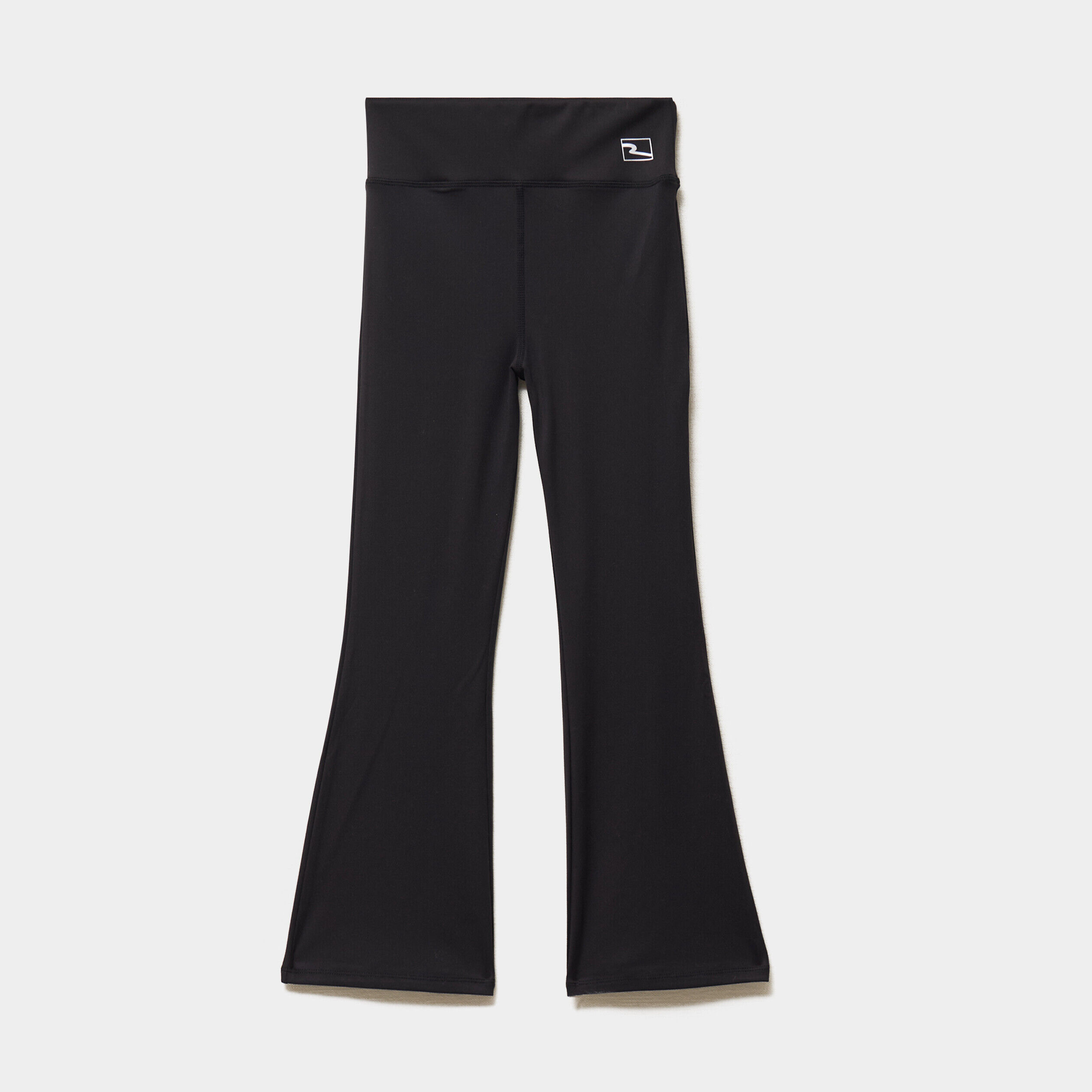 Legging flare stretch taille élastiquée noir fille