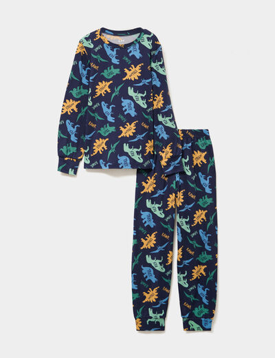 Ensemble pyjama 2 pi&egrave;ces pantalon bleu marine gar&ccedil;on