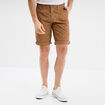 Bermuda short chino droit coton stretch sable homme