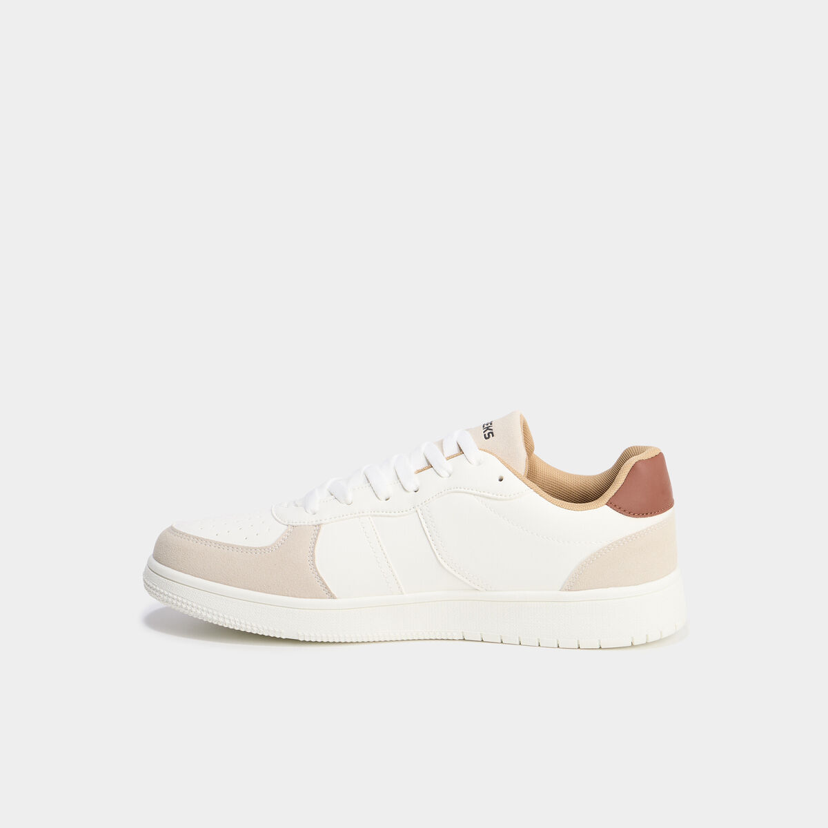 Tennis basses &agrave; lacets blanc homme