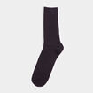 Lot 2 paires chaussettes côtelées noir homme