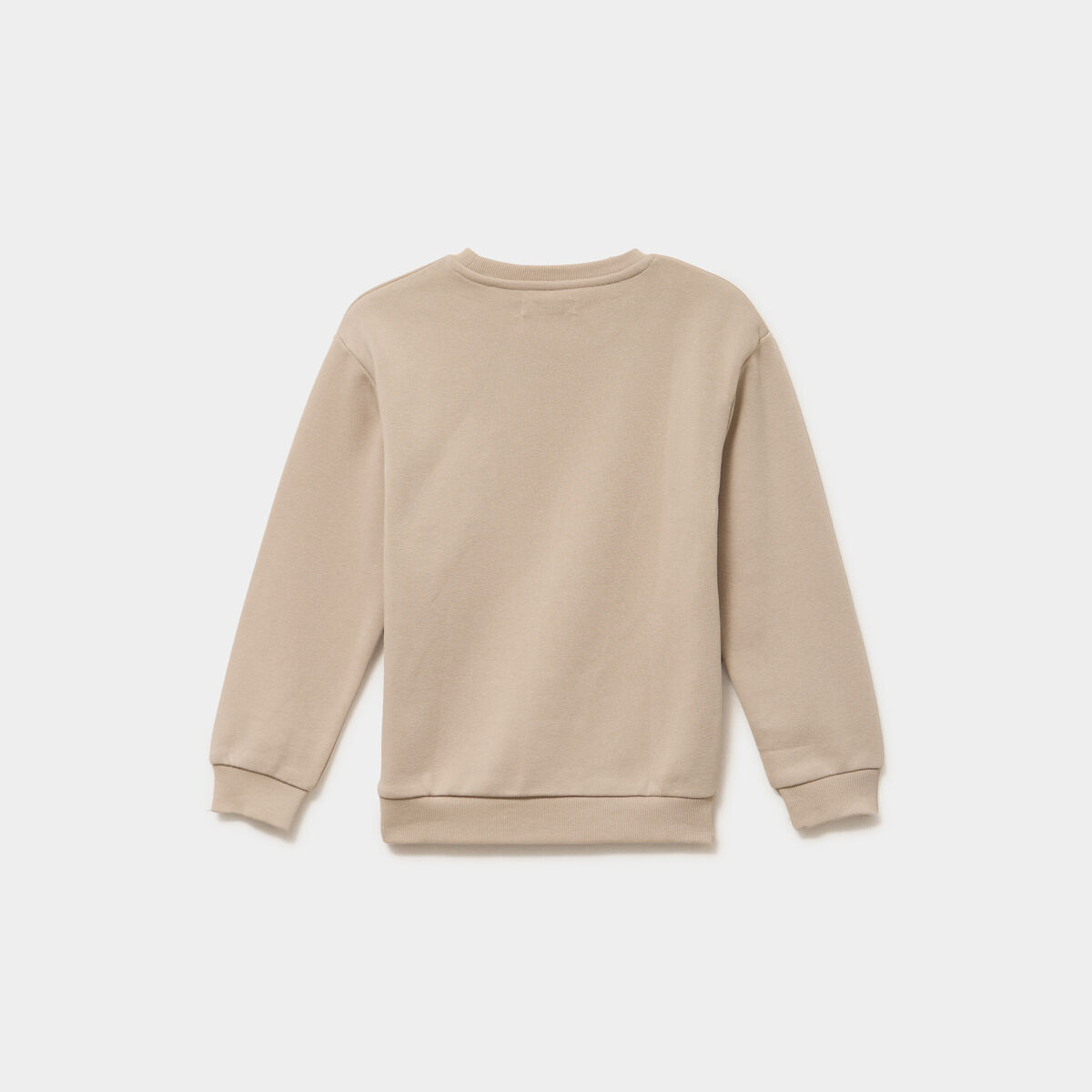 Sweat col rond oversize manches longues gris fonc&eacute; gar&ccedil;on
