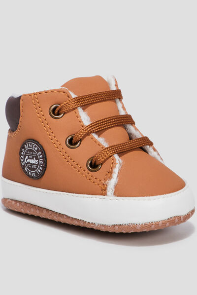 Bottillons à lacets Creeks camel bébé garçon