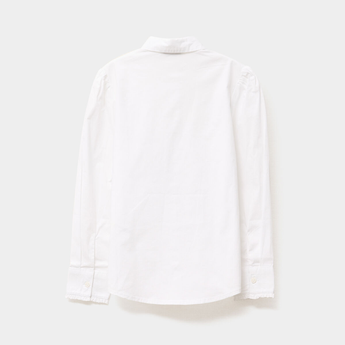 Chemise manches longues blanc fille