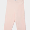Legging long coton taille &eacute;lastiqu&eacute;e rose clair fille