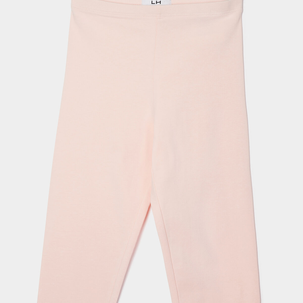 Legging long coton taille &eacute;lastiqu&eacute;e rose clair fille