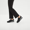 Tennis basses pied large Confortissimo noir femme