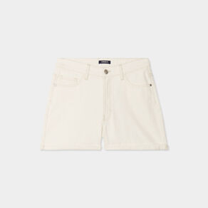 Short mom coton Creeks blanc femme