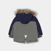 Parka à capuche imitation fourrure vert kaki bébé garçon