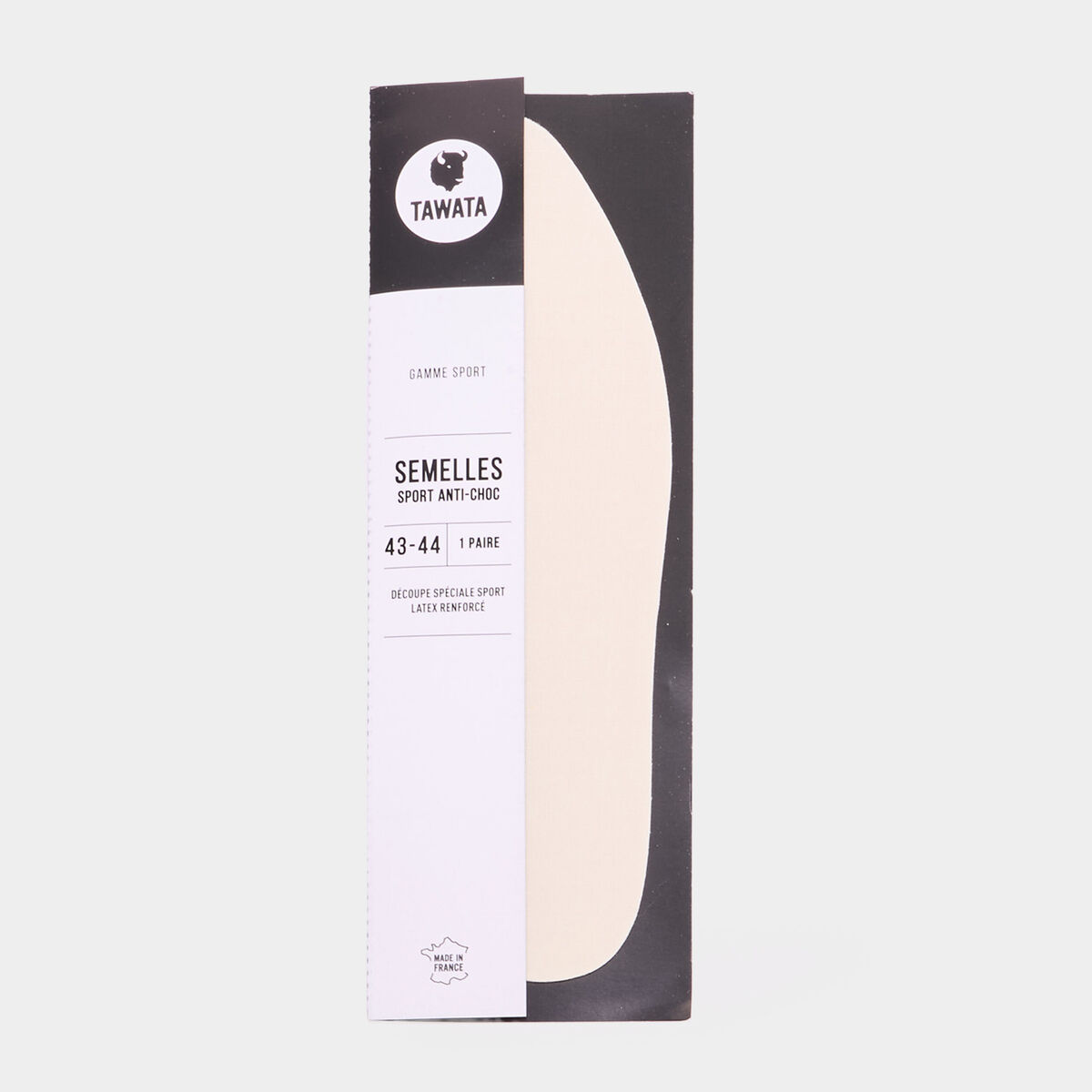 Semelles sport latex renforc&eacute; Tawata blanc mixte