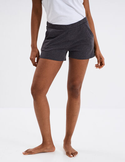 Short de pyjama gris foncé femme