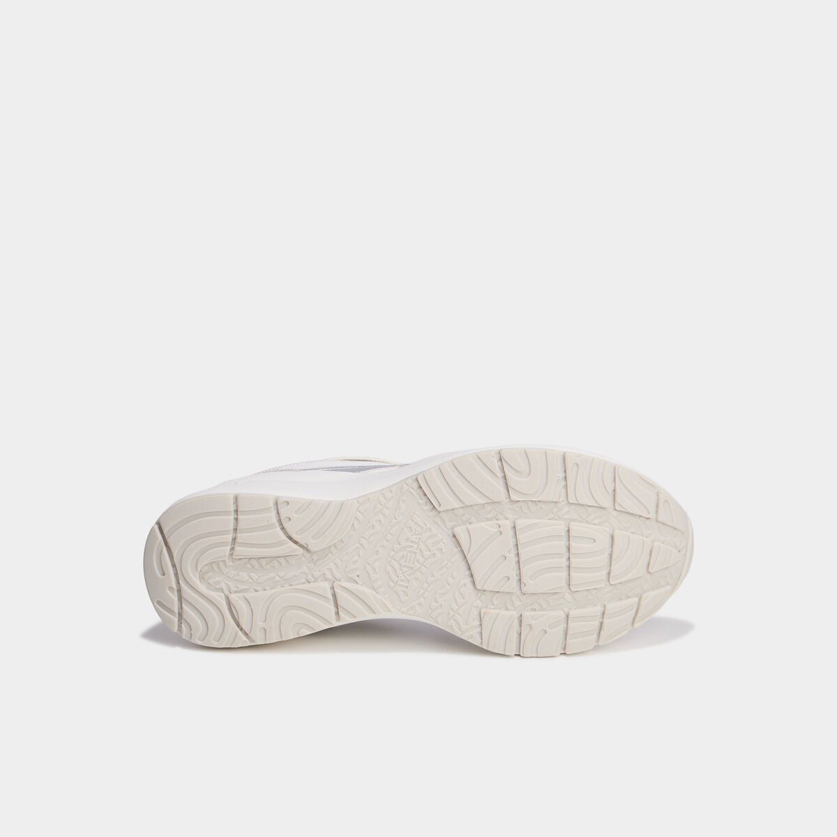 Baskets running &agrave; lacets gris argent femme