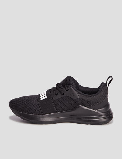 Runnings à lacets Puma Wired noir garçon