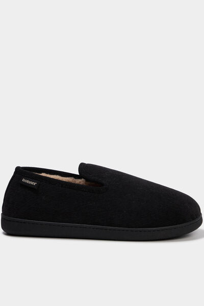 Chaussons fourr&eacute;s Isotoner taupe homme