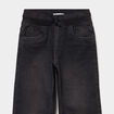 Jeans regular taille &eacute;lastiqu&eacute;e denim noir gar&ccedil;on