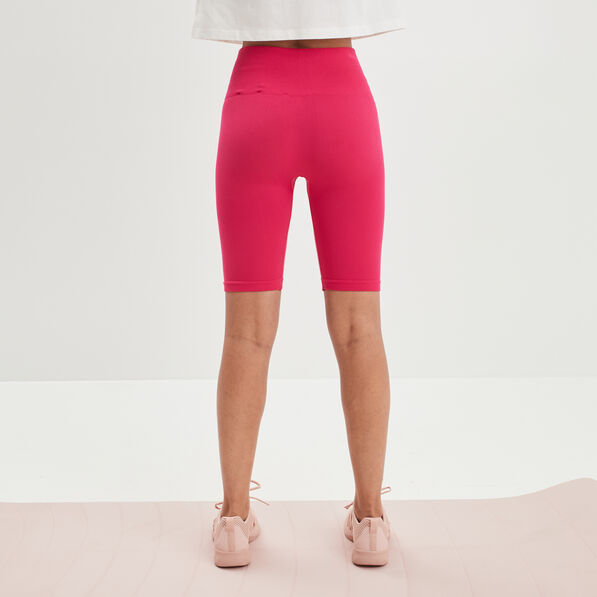 legging cycliste taille haute rose vif femme Legging cycliste taille haute rose vif femme