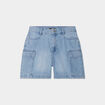 Short en jean cargo denim double stone femme