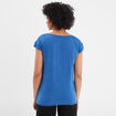 T-shirt col v poche poitrine Creeks bleu roi femme